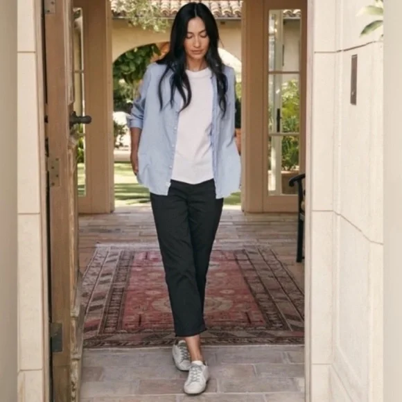 Frank & Eileen Blackstone The Italian Peach Twill Utility Pants in Size 4 - Picture 3 of 9